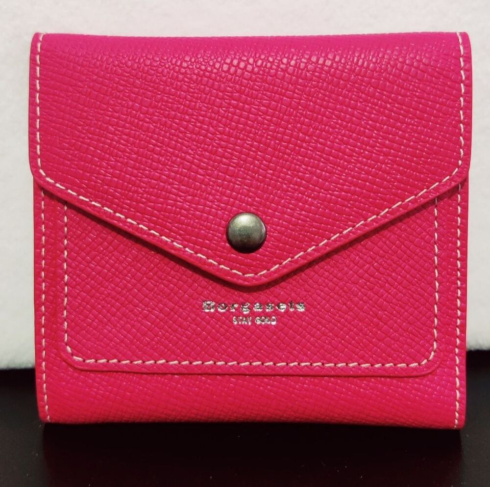 Borgasets Women Wallet Genuine Leather RFID Card Blocking (Rose) NEW